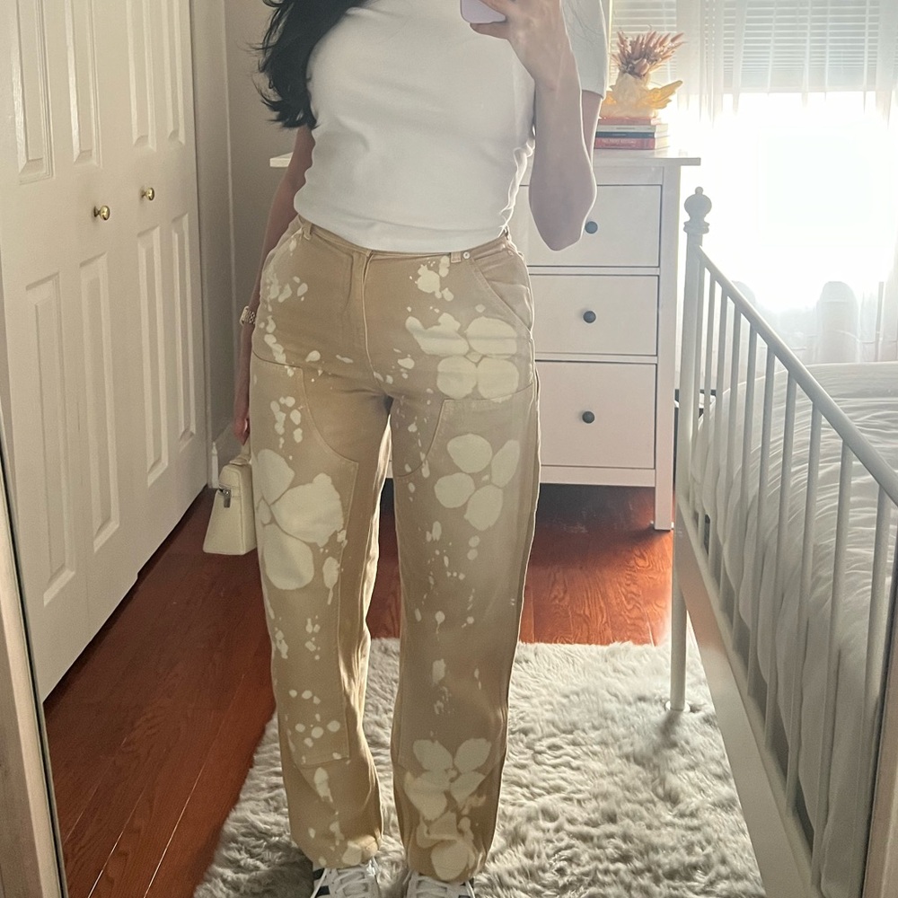 MSGM printed floral Jean